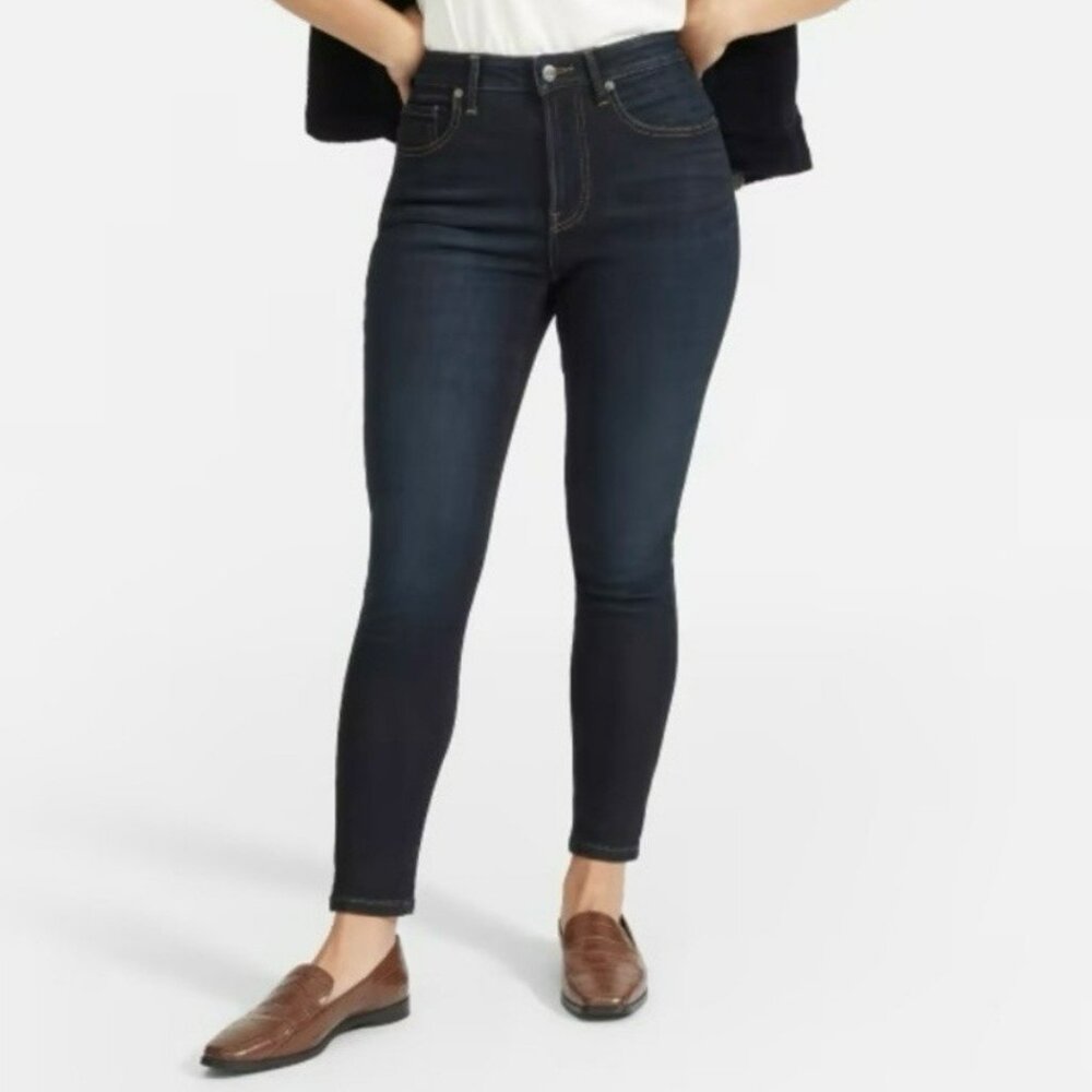 Everlane Curvy High Rise Skinny Jean Dark Wash Size 25 Regular